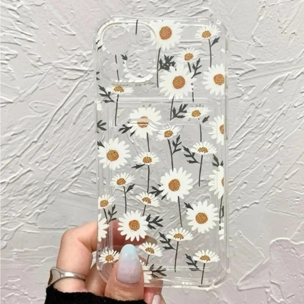 ⚠️Clearance🌟iPhone 13/Pro/Pro Max Sunflower Phone Case With Card Slot - Picture 3 of 4